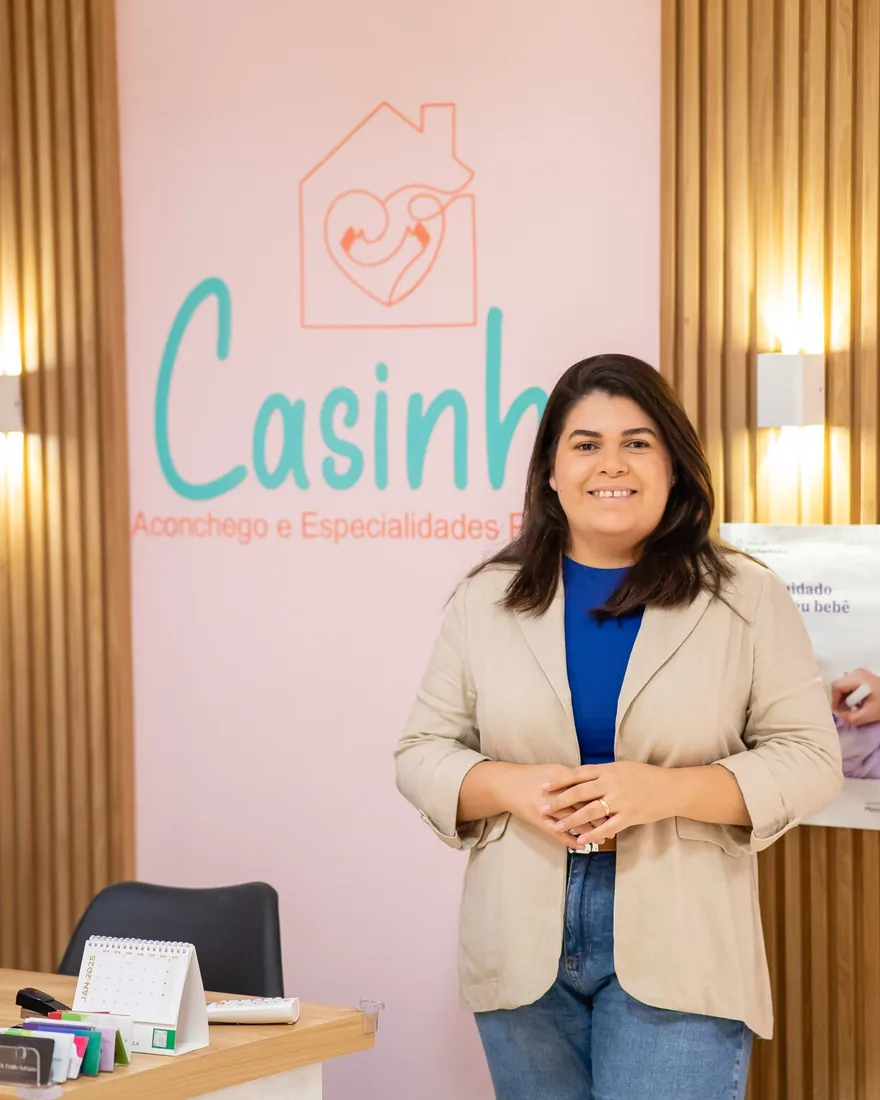 Dra. Hanna Emile na recepção da Casinha Pediatria, em Juazeiro do Norte